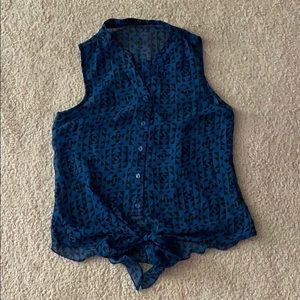 Mine- tank top with tie in front